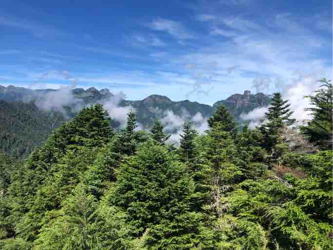 從喀拉業山看聖稜線。圖／憲在趣健行