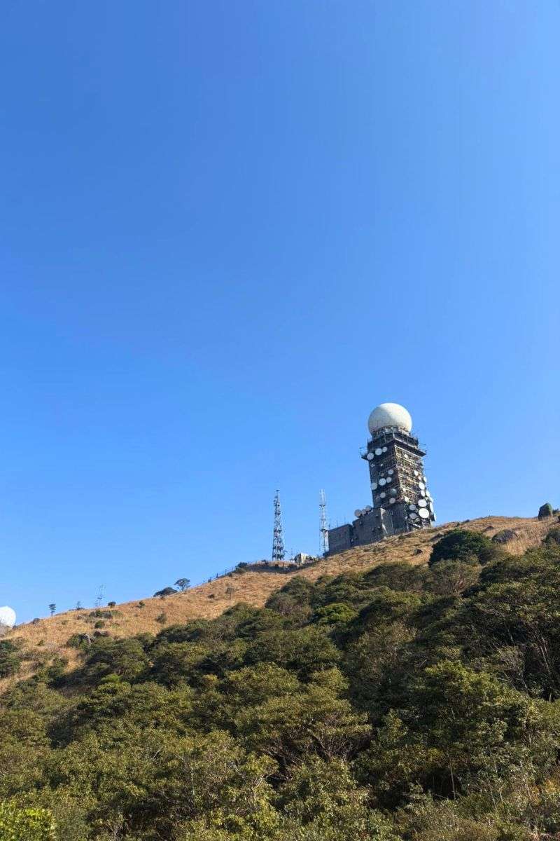 大帽山天氣雷達白色波波